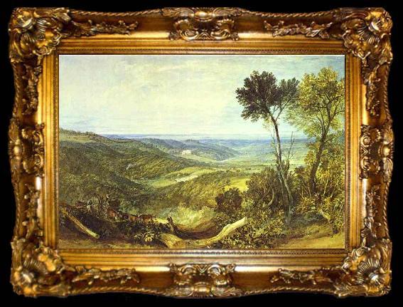 framed  J.M.W. Turner The Vale of Ashburnham, ta009-2